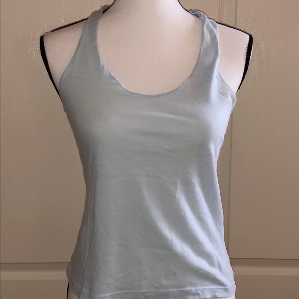 JUNIORS - Light Blue Racerback Tee- Size M